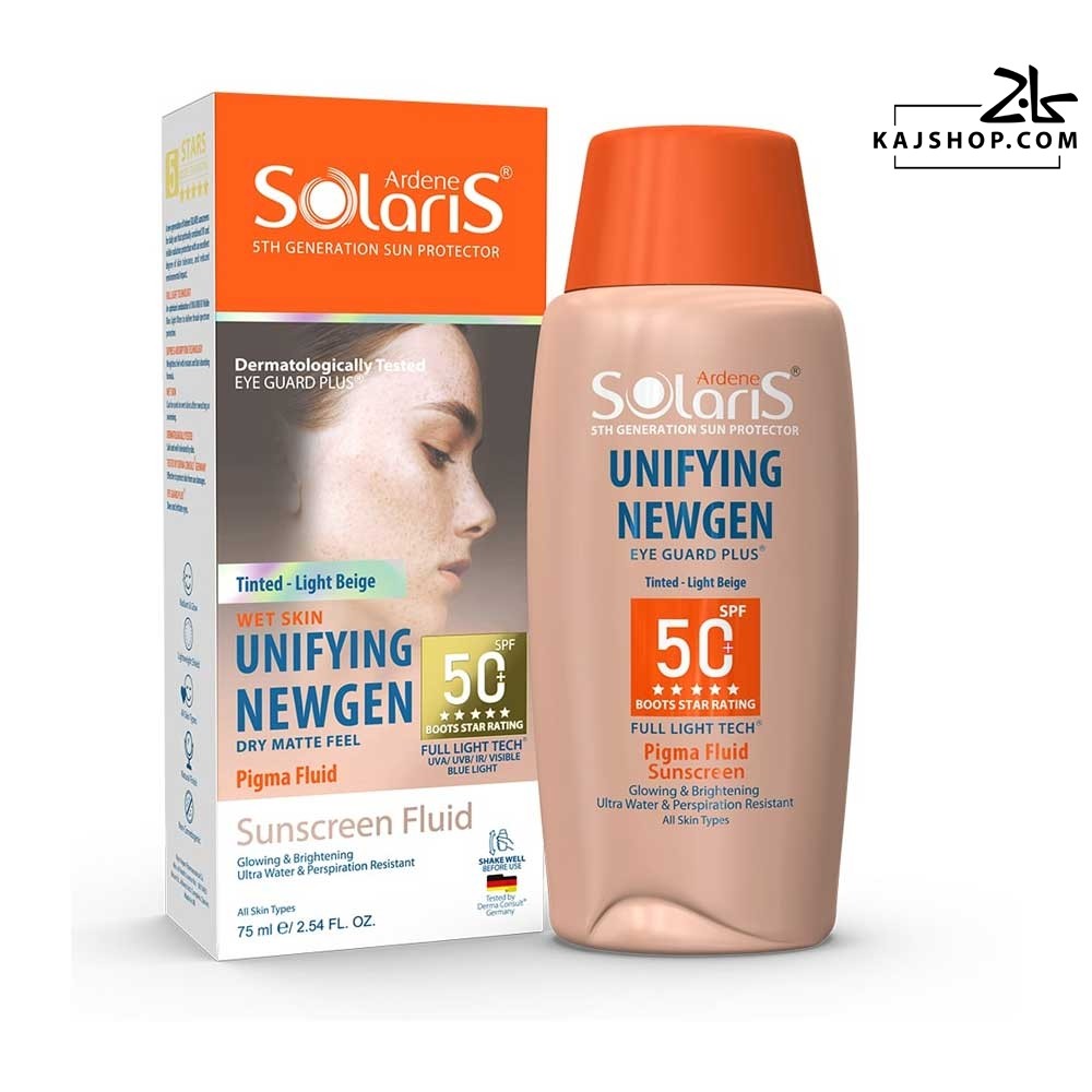 ضد آفتاب ضد لک رنگی یونی فایینگ سولاریس آردن SPF 50+