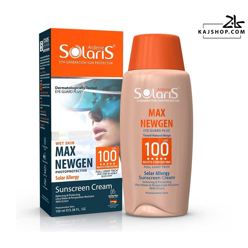 کرم ضد آفتاب رنگی سولار آلرژی مکس نیوژن سولاریس آردن SPF100